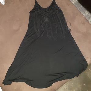 Fringe slip dress